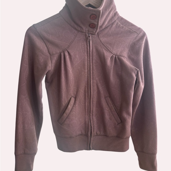 STUSSY - VINTAGE Dusty Rose / Mauve Zip-up - Size Small (Y2K) - Picture 2 of 5